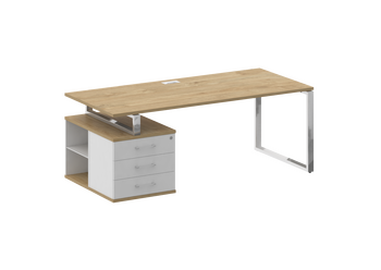 Стол руководителя с опорной тумбой , левый SHIFT SK.SRT-200 (L) 2000*904*753